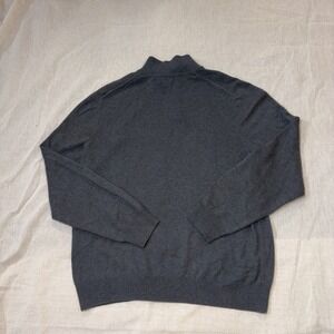 The Men's Store Bloomingdale's Cashmere Sweater 1/4 Zip Men's XL Gray‎ Preppy